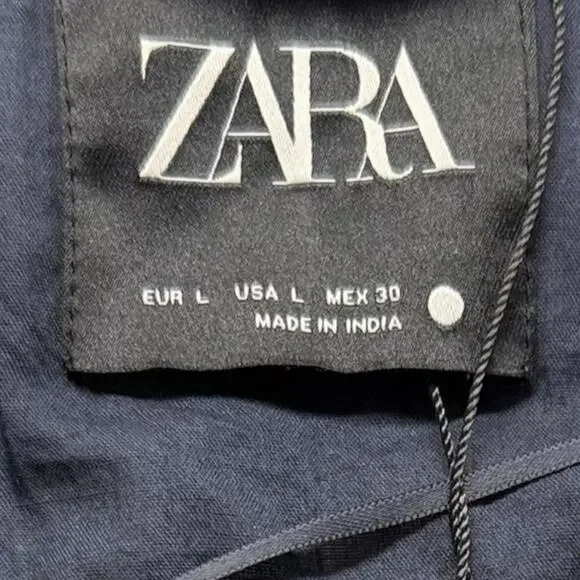 Zara Blue Patchwork Jacket - Picture 13 of 13